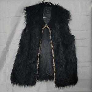 Thalia Sodi Faux Fur Chain Vest